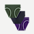 Women's Seamless Brief 3-Pack - Dark Elm Concord Navy Mix L