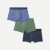 Men's Cotton Modal Blend Trunk 3-Pack - Sage Stripe Mix L