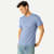 Men's Classic Fit Pima Cotton Crew Neck T-Shirt - Blue Smoke MO1 [8525]
