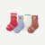 Junior Valentine's Calf Sock 4-Pack - Red Blue Mix L [8951]
