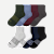 Men's Quarter Sock 8-Pack - Blue Smoke Multi L