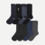 Men's Dress Calf Sock 8-Pack - Steel Blue Mix