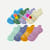 Youth Ankle Sock 8-Pack - berry blue mix L