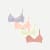 Women's No Show Plunge Bralette 4-Pack - Nimbus Meringue Pink Mix L