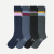 Dress Knee High Socks - storm navy mix