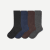 Men's Dress Calf Sock 4-Pack - Navy Brown Mix
