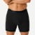 Cotton Modal Blend Boxer Brief - Classic Fly - Black MO1 [8470]