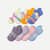 Youth Ankle Sock 8-Pack - Tangerine Lime Marls Mix L