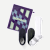 Men's Travel Compression Sock and Gripper Slipper 2-Pack - Bright White Navy Mix L