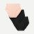 Women's No Show High Rise Brief 3-Pack Pink Sandstone Black L