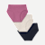 Women's Super Soft Brief 3-Pack - Purple Ochre Navy Oat Mix L