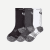 Men's Running Calf Sock 3-Pack - white-charcoal-black-bee - 49