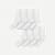 Women's Frilly Rib Half Calf Sock 8-Pack - White