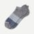 Men's Tri-Block Ankle Socks - marled-midnight-and-soft-blue - 6