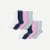 Youth Lightweight Bow Calf Sock 8-Pack - White Navy Mix