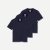 Women's Pima Cotton Crew Neck T-Shirt 3-Pack - Midnight Navy L