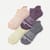 Women's Merino Wool Blend Ankle Sock 4-Pack - apricot plum mix L [9858]