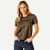 Women's Classic Fit Pima Cotton Crew Neck T-Shirt - Black Stripe WO1 [8530]