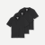 Women's Pima Cotton Crew Neck T-Shirt 3-Pack - Black L