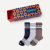Men's Holiday Calf Sock 3-Pack Gift Box - Grey Navy Mix L [8535]