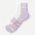 Running Quarter Socks - White / Pastel Lavender L [8820]