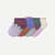 Toddler Lightweight Ankle Sock 4-Pack - Purple Surf Mix L [8956]