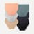 Women's Seamless High Rise Brief 6-Pack - Guava x Grey Surf x Sandcastle Mix L