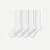 Modern Rib Calf Sock 4-Pack - White