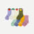 Junior Calf Sock 8-Pack - blue mauve picnic mix L