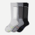 Women's Performance Compression Sock (20-30mmHg) 3-Pack Black Charcoal Grey L