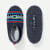 Patterned Gripper Slipper - Navy L Front + Back [8025]