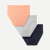 Women's Seamless High Rise Brief 3-Pack - Guava Navy Mix L