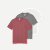 Men's Pima Cotton Slim Crew Neck T-Shirt 3-Pack - White Boulder Berry Mix L