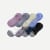 Women's Cushioned No Shows 8-Pack - Guava Blue Solids Mix L