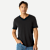 Pima Cotton V-Neck T-Shirt - Black MO1 [8758]