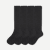Men's Dress Knee High Sock Solid Black 4-Pack L