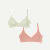 Women's No Show Plunge Bralette 2-Pack - Sage Coco Plum Mix