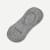 Cushioned No Show Socks Marled Charcoal L