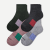 Men's Marl Quarter Sock Black Wine Mix 4-Pack L