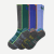 Youth Mid-Cushion Merino Wool Blend Ski & Snowboard Sock Blue Teal Mix 3-Pack