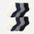 Modern Rib Quarter Sock 8-Pack - Black White Mix L