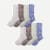 Men's Summer Slub Calf Sock 8-Pack - Chocolate Blue Mix L