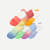Week of Pride Ankle Sock 7-Pack - Rainbow Ombre Mix L