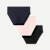 Women's Seamless Brief 3-Pack - Blush Navy Black Mix L