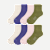 Women's Modern Rib Quarter Sock 8-Pack - ecru pink mix L