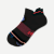 Merino Wool Blend Athletic Ankle Socks - Black Wine L [8828]