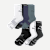 Men's Running Half Calf Sock 6-Pack - Black Surf Mix