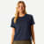Pima Cotton Crew Neck T-Shirt - Midnight Navy WO1 [8530]