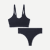 Women's Seamless Scoop Bralette + Thong - Midnight Navy L