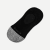 Cushioned No Show Socks Black L